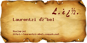 Laurentzi Ábel névjegykártya